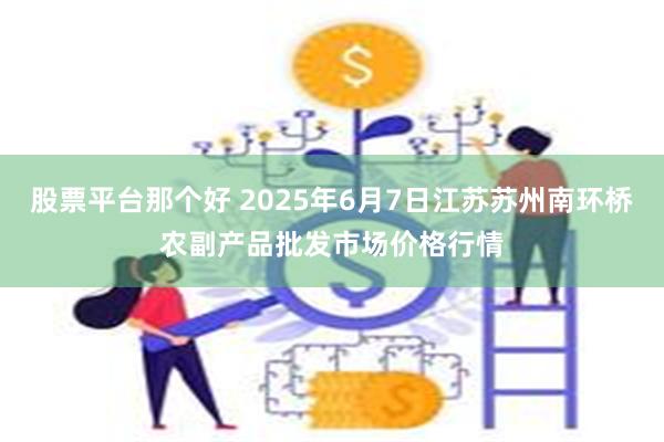 股票平台那个好 2025年6月7日江苏苏州南环桥农副产品批发市场价格行情